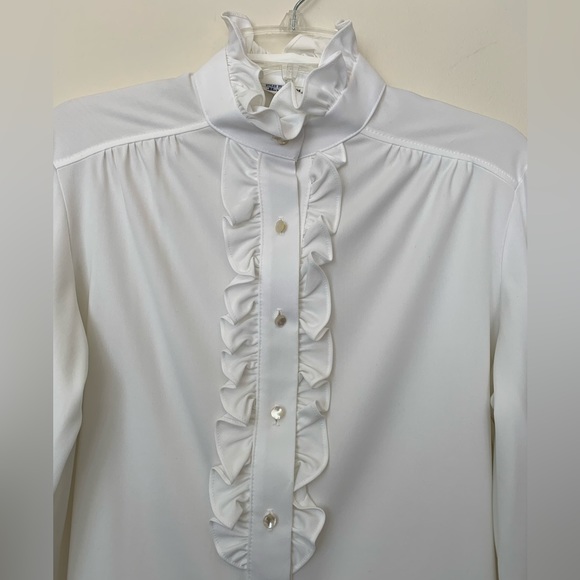 80’s vintage ruffle shirt - Picture 2 of 5